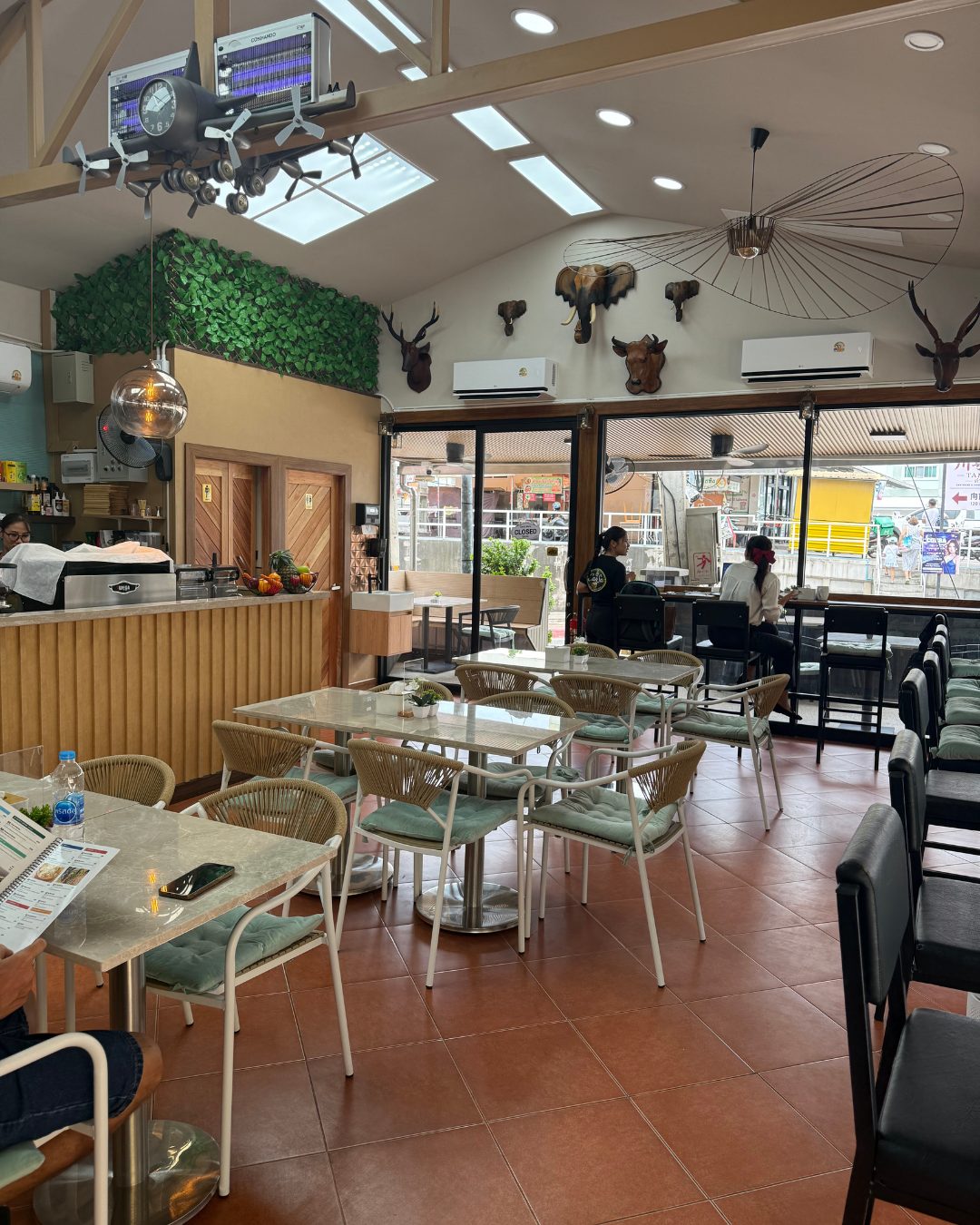 Dining room at Cansa Healthy Restaurant & Cafe, Pattaya