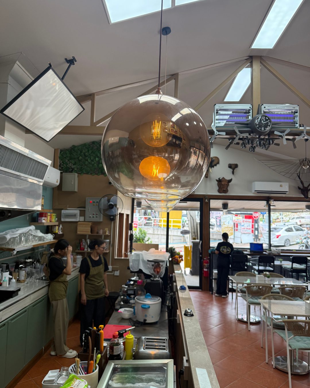 Open kitchen at Cansa Healthy Restaurant & Cafe, Pattaya