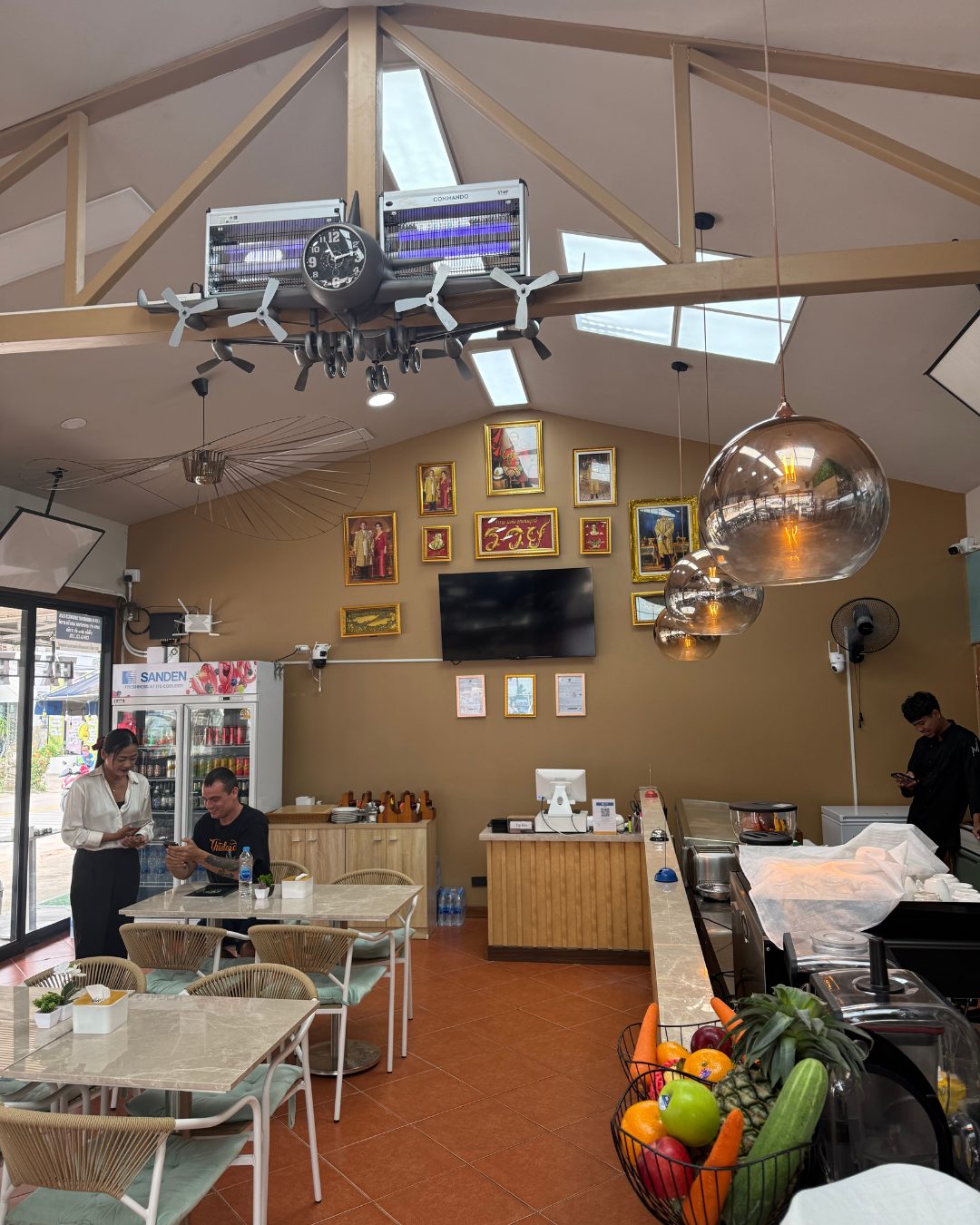 Order counter at Cansa Healthy Restaurant & Cafe, Pattaya
