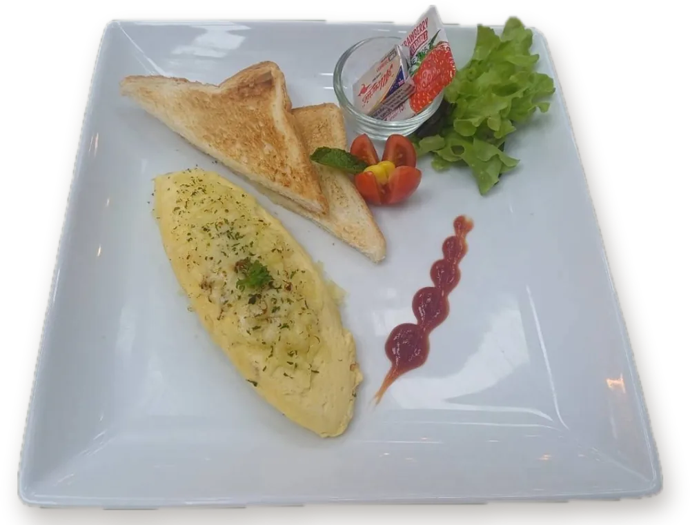 Egg & Cheese Omelette - Cansa, Pattaya