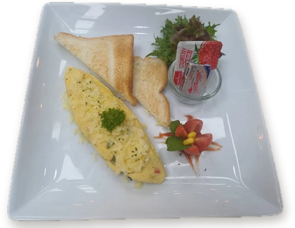 Ham & Cheese Omelette - Cansa, Pattaya