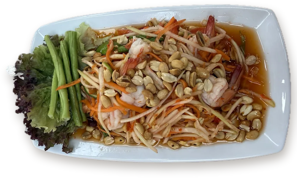 Som Tam with Shrimp - Cansa, Pattaya
